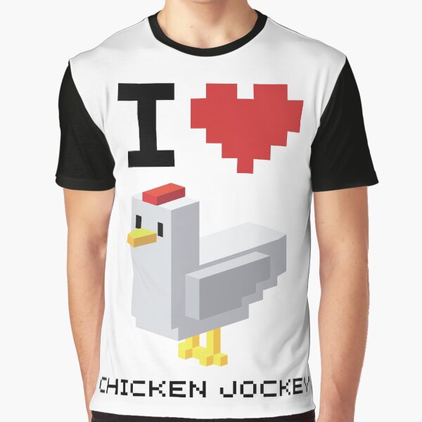 Vista previa del artículo con la obra «Me encanta Chicken Jockey», diseñado y vendido por AnnieKocoy.