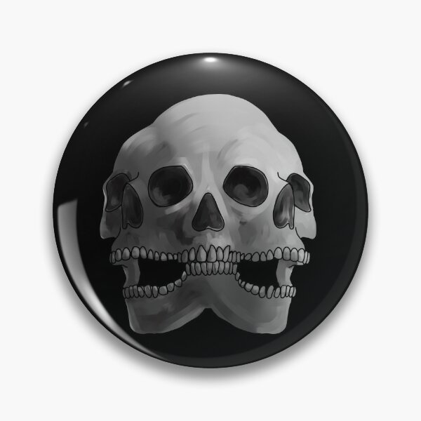 Item preview, Gray Triple Skull Pattern  designed and sold by saltjart.