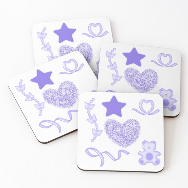 Item preview, Cute Purple Aesthetic Sticker Pack | Butterfly, Bow, Bear & More designed and sold by Sajiikanaan.