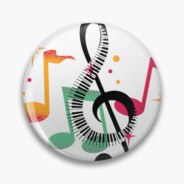 Item preview, Colorful music piano clef designed and sold by LiskoDesign.