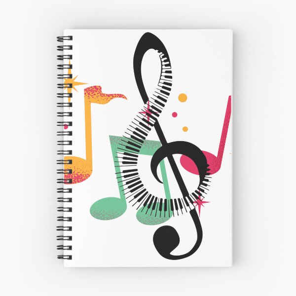 Item preview, Colorful music piano clef designed and sold by LiskoDesign.