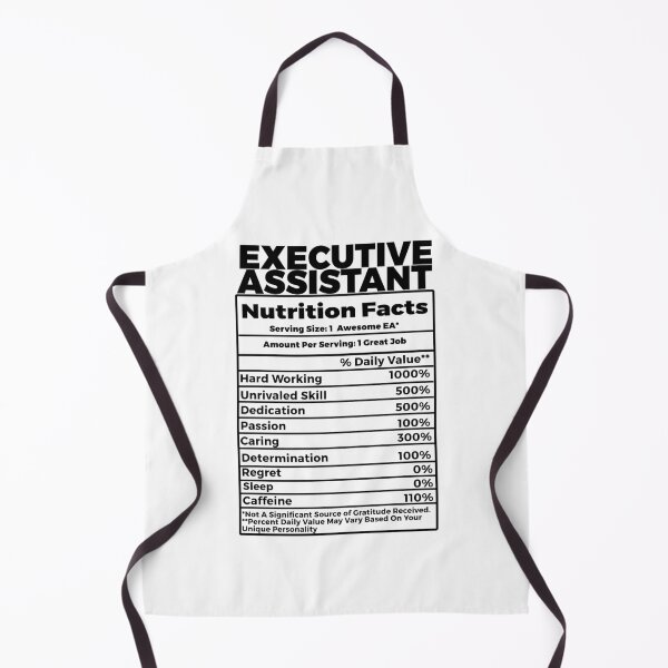 Item preview, Executive Assistant Nutritional Facts  designed and sold by TeesYouWant.