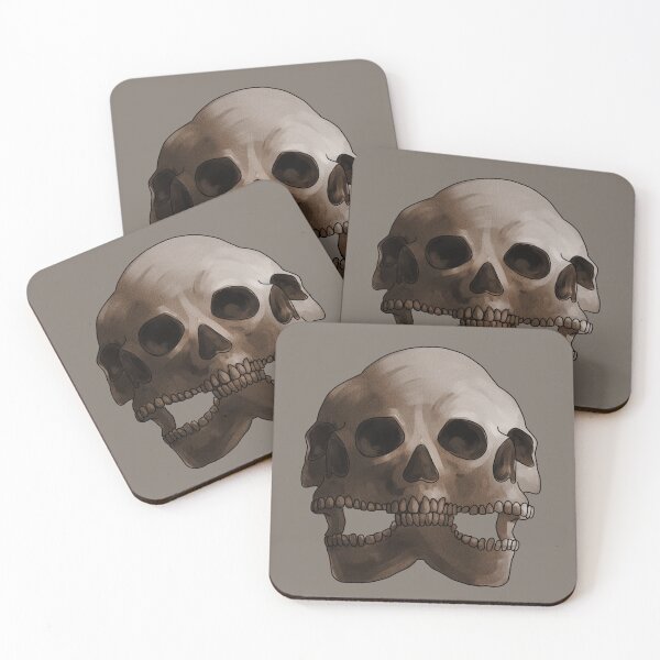 Item preview, Gritty Sepia Triple Skull Pattern  designed and sold by saltjart.
