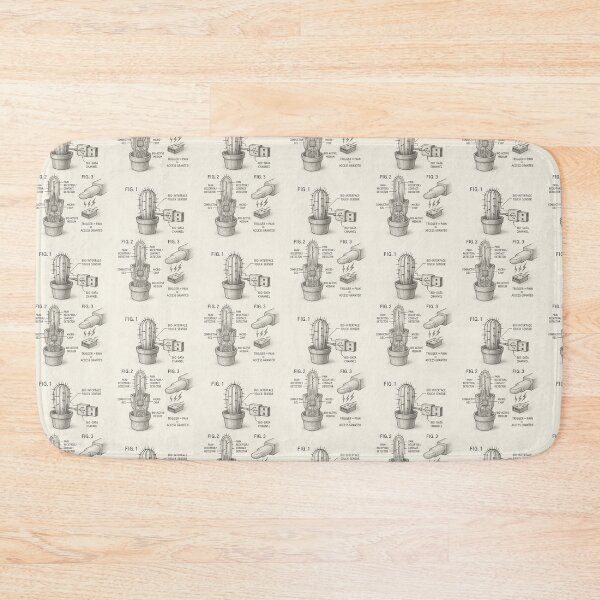 Item preview, Cactus USB Drive – Retro Tech Patent Sketch designed and sold by nvrprooo.