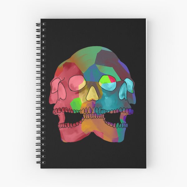 Item preview, Neon Colorful Triple Skull Pattern  designed and sold by saltjart.