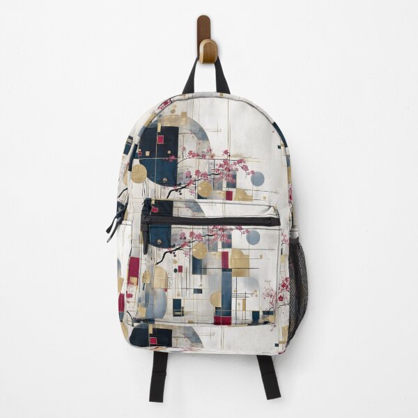 Item preview, Sakura Geometry – Elegant Japanese Abstract Floral Pattern designed and sold by Moisky Patterns.