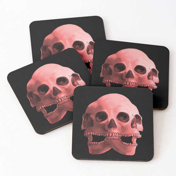 Item preview, Red Triple Skull Pattern  designed and sold by saltjart.