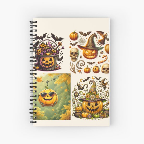 Item preview, Cute Pastel Halloween Watercolor Collage – Aesthetic Ghosts, Pumpkins & Candy designed and sold by KandalaFashion.