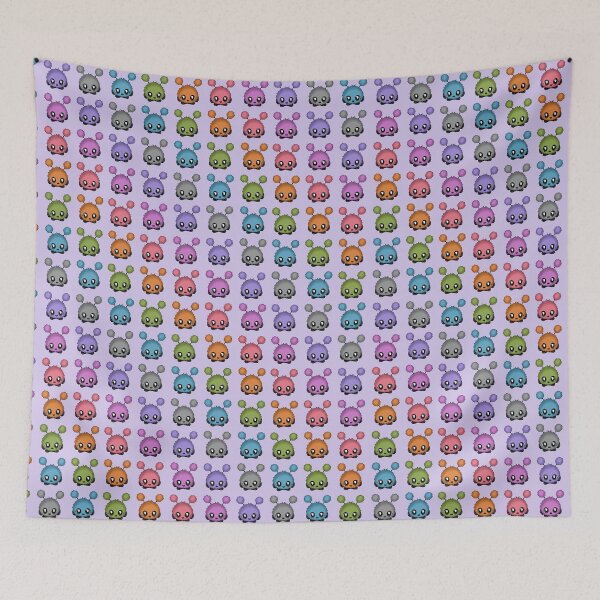 Item preview, cute colorful Mimi Monster pattern designed and sold by Pezi-Creation.