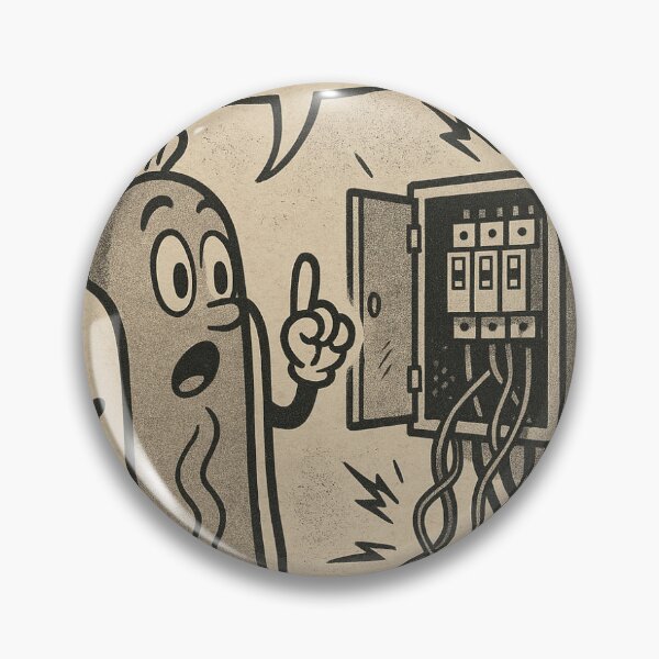 Item preview, Electrical Safety Hotdog #1 designed and sold by Matthew Stickers.