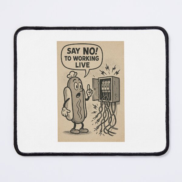 Item preview, Electrical Safety Hotdog #1 designed and sold by Matthew Stickers.