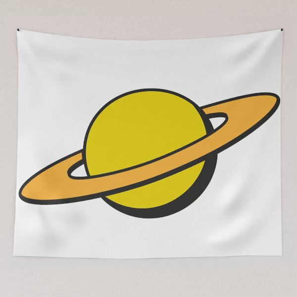 Item preview, Saturn - minimal cartoon planet designed and sold by AtlanticStore.