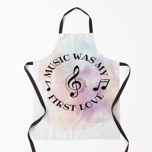 Item preview, Music was my first love - treble clef with notes black designed and sold by LiskoDesign.