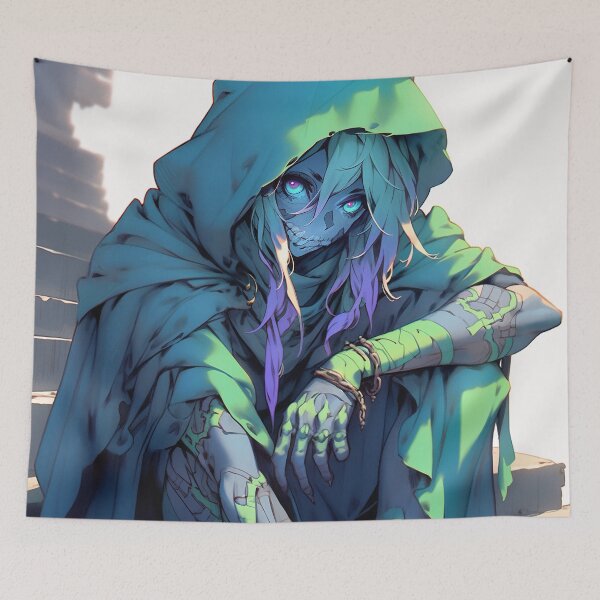 Item preview, Undead Skeleton Anime Girl designed and sold by bubblegoth.