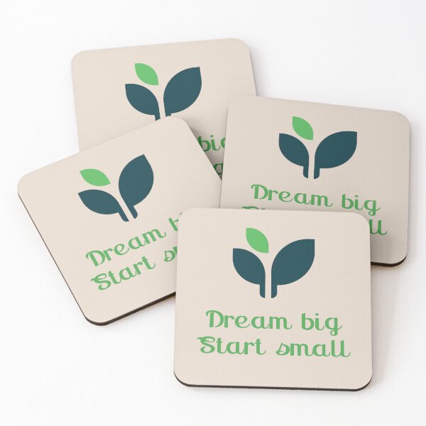 Item preview, Dream Big, Start Small — Motivational Quote Design designed and sold by AIKNOCKTECK.