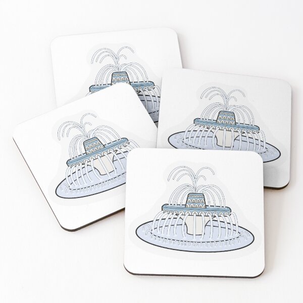Item preview, Trinity University Miller Fountain designed and sold by OfflineInBloom.