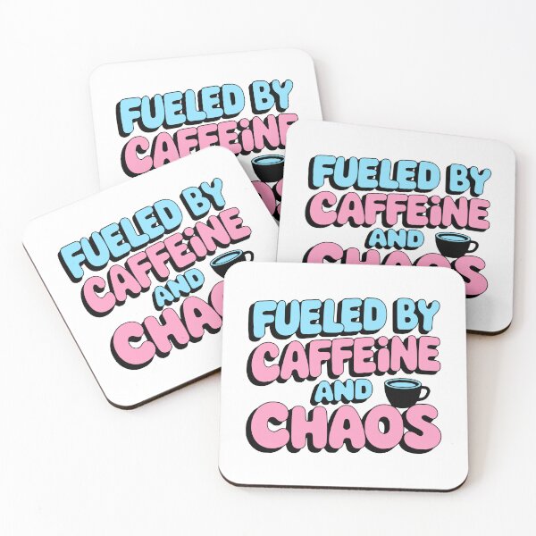 Item preview, Fueled By Caffeine And Chaos! Pink Coffee Girlie designed and sold by PMCreative.