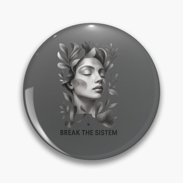 Item preview, The phrase "Break the System " black and white pattern . designed and sold by Pekilot.