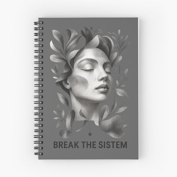 Item preview, The phrase "Break the System " black and white pattern . designed and sold by Pekilot.
