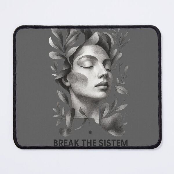 Item preview, The phrase "Break the System " black and white pattern . designed and sold by Pekilot.