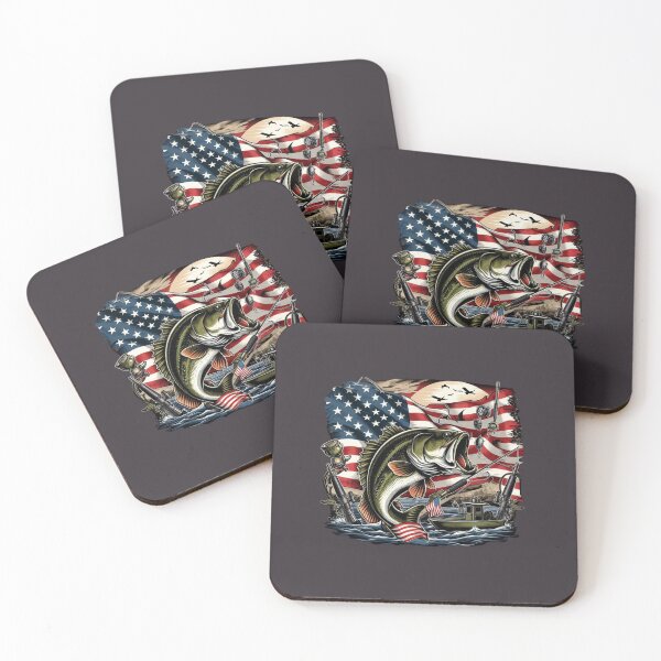 Item preview,  Fishing Camouflage American Flag Bass Fishing designed and sold by ZACK ART.