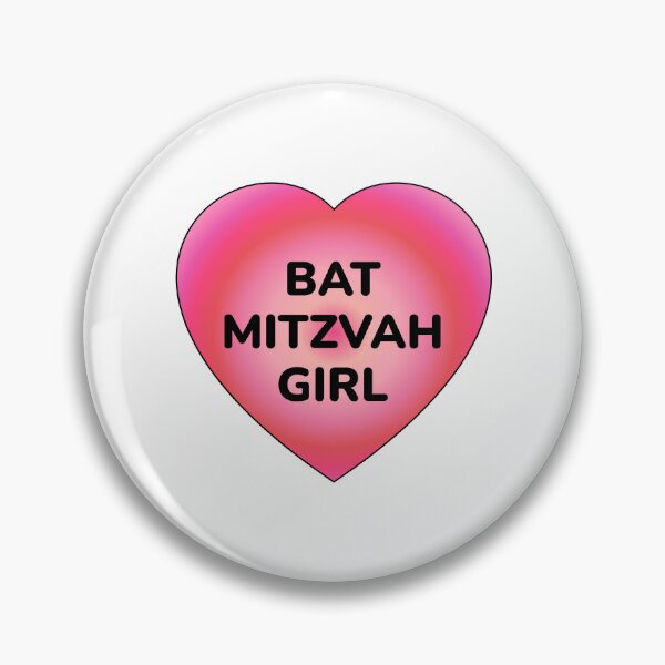 Item preview, BAT MITZVAH GIRL HEART designed and sold by Inspirationmotivation.