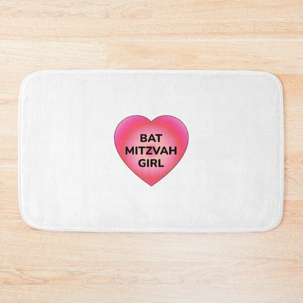 Item preview, BAT MITZVAH GIRL HEART designed and sold by Inspirationmotivation.