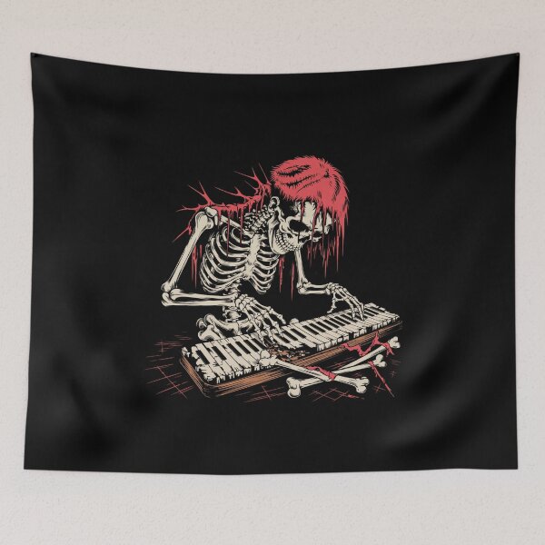 Item preview, Piano playing for the stray skeleton designed and sold by ATOTI.