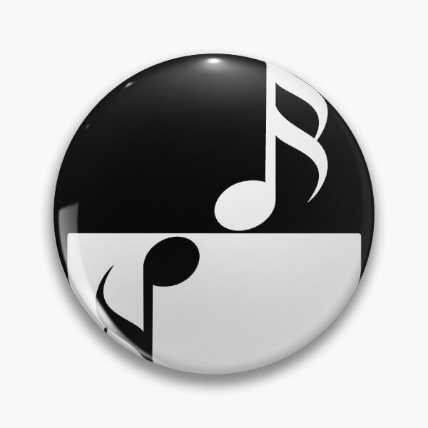Item preview, music note black white yin yang designed and sold by LiskoDesign.
