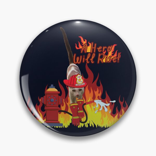 Item preview, Cat with a hard hat-A hero will rise designed and sold by HappyHavenStu.
