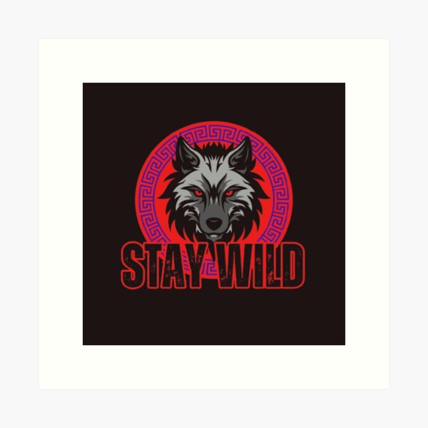 Item preview, Stay Wild" Nature-Inspired Sticker & T-Shirt Design | Adventure Aesthetic for Wanderers & Free Spirits designed and sold by dreambigdrive38.