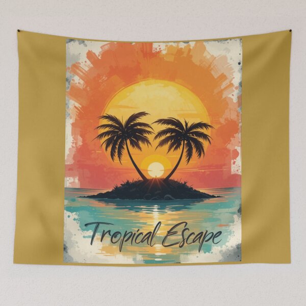 Item preview, Tropical Escape Dream - Relaxing Design with Palm Trees and Ocean designed and sold by ZENTIO.