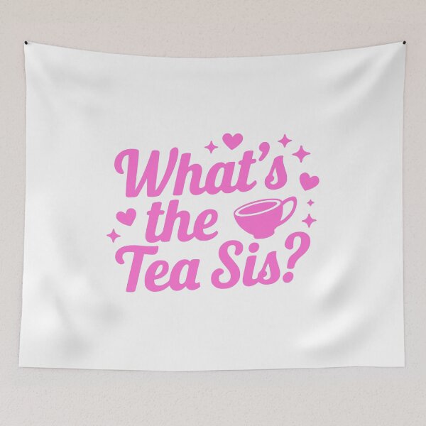 Item preview, What's The Tea Sis? Pink Teacup designed and sold by PMCreative.