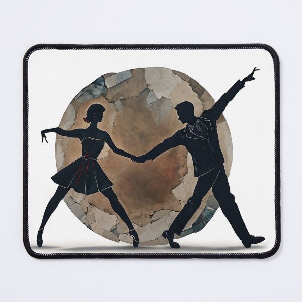 Item preview, West Coast Swing Dance Silhouettes Retro Design designed and sold by cglightNingART.