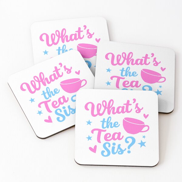 Item preview, What's the Tea Sis? Pink and Blue Girly designed and sold by PMCreative.