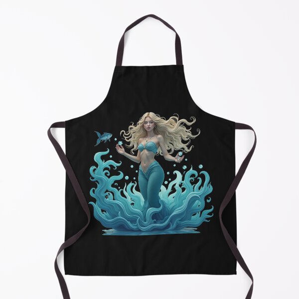 Aperçu de l'œuvre Enchanted Mermaid - Mystical Underwater Elegance créée et vendue par latelierdechris.