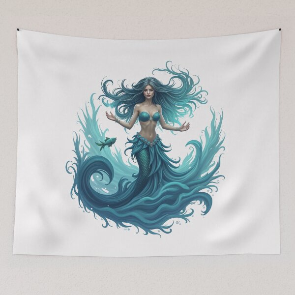 Item preview, Magical Mermaid Queen - Oceanic Fantasy Scene designed and sold by latelierdechris.