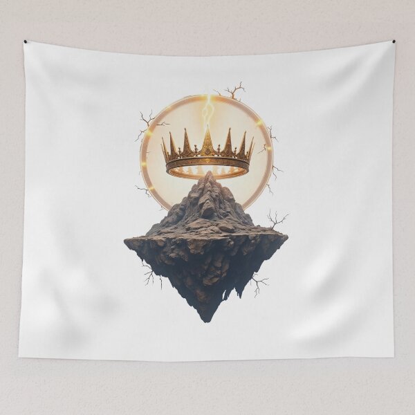 Item preview, Mystical Crown Over Floating Rock Island designed and sold by latelierdechris.