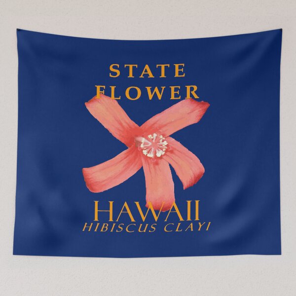 Item preview, Hawaii Territory Flower The Hibiscus clayi  designed and sold by taiche.