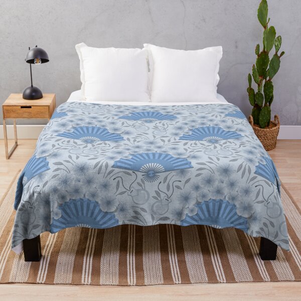 Item preview, PERIWINKLE & Spanish Fans - Sky Blue designed and sold by Carina Parry Studios.
