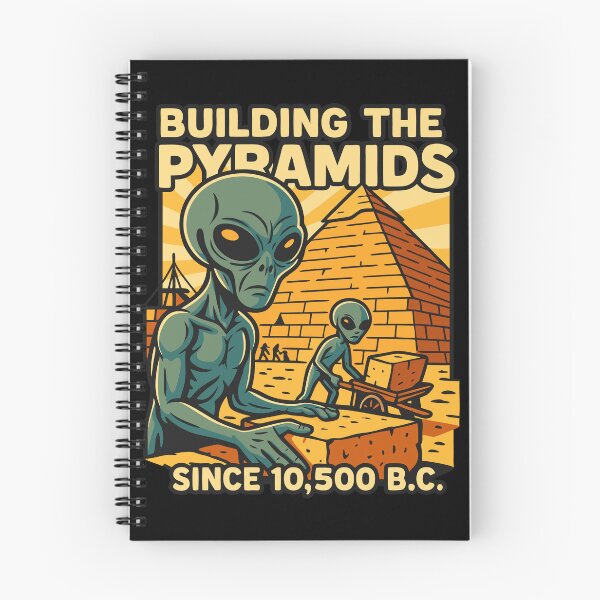 Item preview, Aliens Building Pyramids Pyramid Construction Crew designed and sold by Blok45.