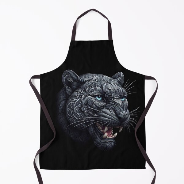 Item preview, Panther Head Mandala Design – Powerful AI Art for Clothing, Accessories & Animal-Inspired Products designed and sold by knalpot-design.