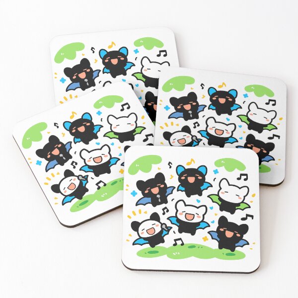 Item preview, Cute bats singing together designed and sold by Elinotes.