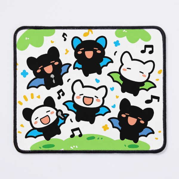Item preview, Cute bats singing together designed and sold by Elinotes.
