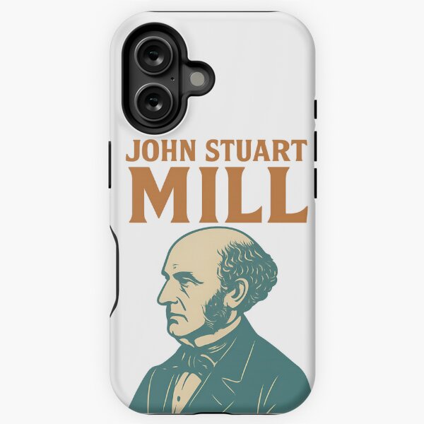 Vista previa del artículo con la obra «John Stuart Mill - Filosofía del diseño retro», diseñado y vendido por MPAlex.