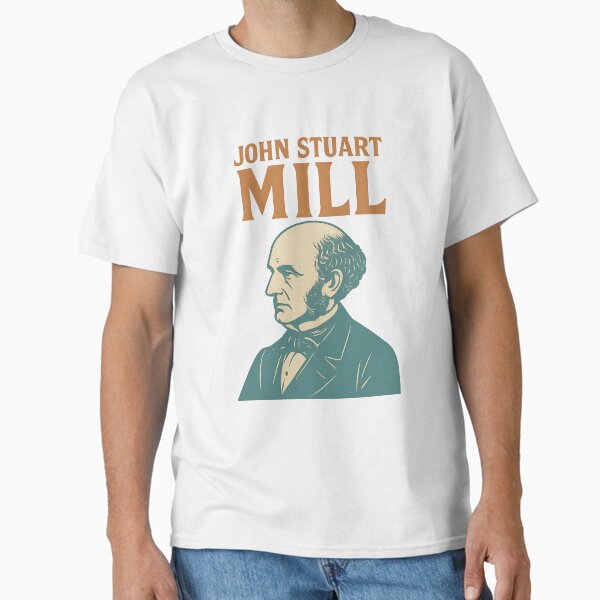 Item preview, John Stuart Mill - Philosophy Retro Design designed and sold by MPAlex.