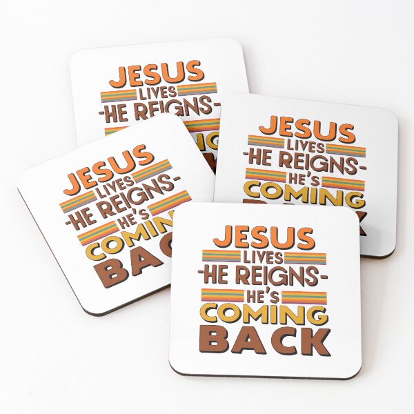 Item preview, Jesus Lives – He Reigns – He’s Coming Back designed and sold by BlessedHandsDesigns.