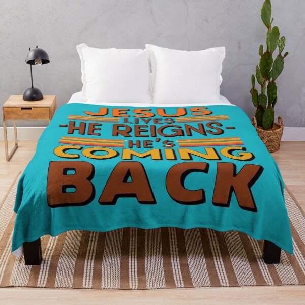 Item preview, Jesus Lives – He Reigns – He’s Coming Back designed and sold by BlessedHandsDesigns.