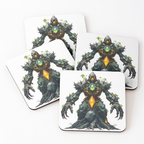 Item preview, Ancient Earth Titan with Glowing Crystals and Foliage designed and sold by latelierdechris.