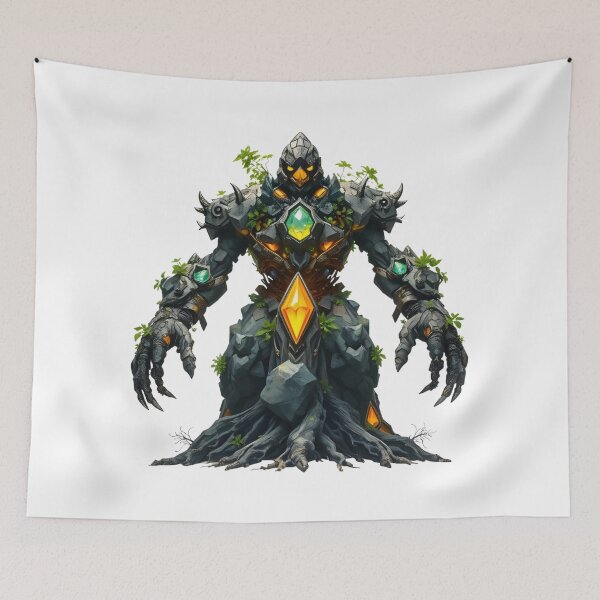 Item preview, Ancient Earth Titan with Glowing Crystals and Foliage designed and sold by latelierdechris.